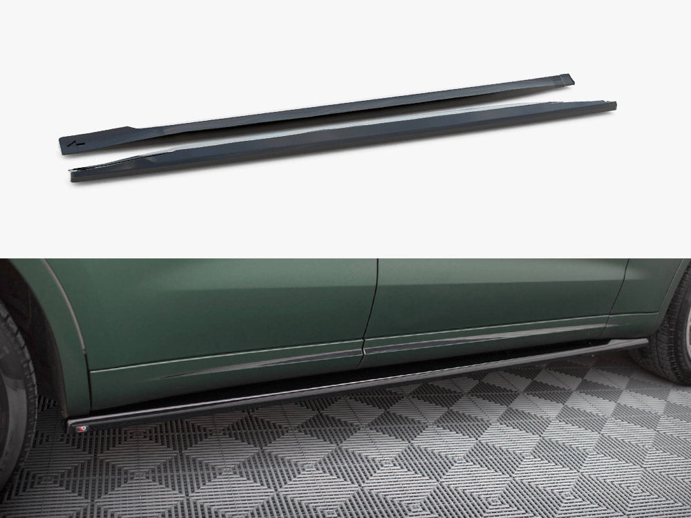 Maxton Design Maserati Levante Mk1 side skirts and diffusers, body styling accessories, in black with detailed aerodynamic design