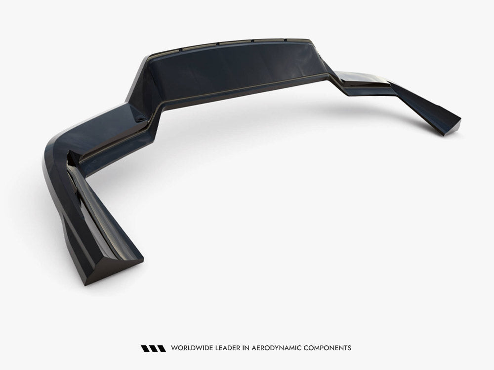Maxton Design Porsche Cayenne Sport Design Mk3 rear splitter with vertical bars, body and styling accessory for enhanced vehicle appearance