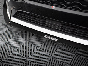 Maxton Design Front Racing Splitter V.1 for Fiesta Mk8 ST and ST-line, body styling accessory with aerodynamic design.