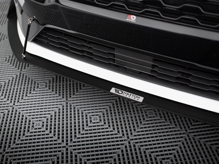 Maxton Design Front Racing Splitter V.1 for Fiesta Mk8 ST and ST-line, body styling accessory with aerodynamic design.