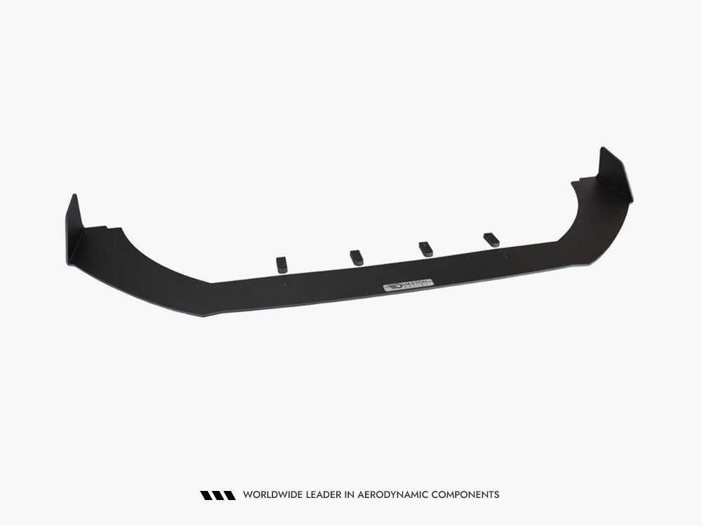 Maxton Design Front Racing Splitter V.1 for Fiesta Mk8 ST and ST-line, body and styling accessory, black aerodynamic front splitter
