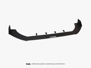 Maxton Design Front Racing Splitter V.1 for Fiesta Mk8 ST and ST-line, body and styling accessory, black aerodynamic front splitter
