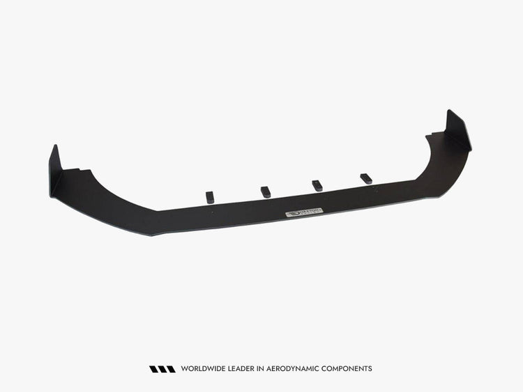 Maxton Design Front Racing Splitter V.1 for Fiesta Mk8 ST and ST-line, body and styling accessory, black aerodynamic front splitter