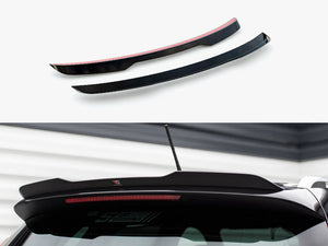 Maxton Design Spoiler CAP for Seat Arona FR Mk1, body styling part, shown on car with black finish and aerodynamic design
