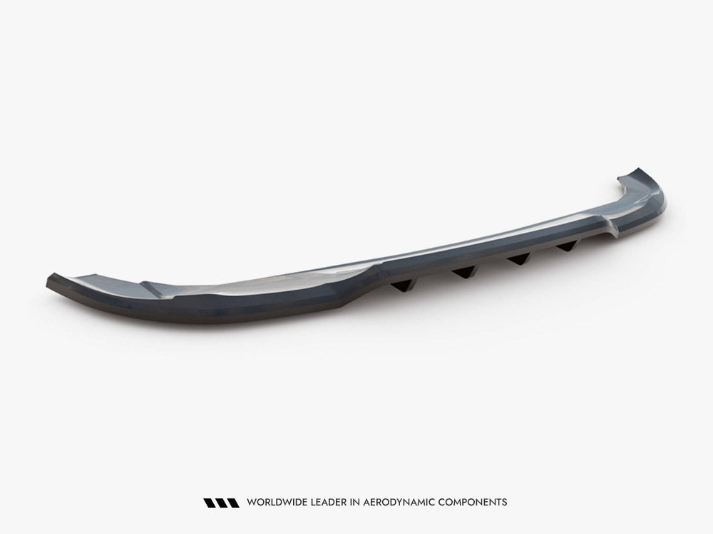 Maxton Design Central Rear Splitter (Vertical Bars) Mercedes-Benz A AMG-Line W176 Facelift