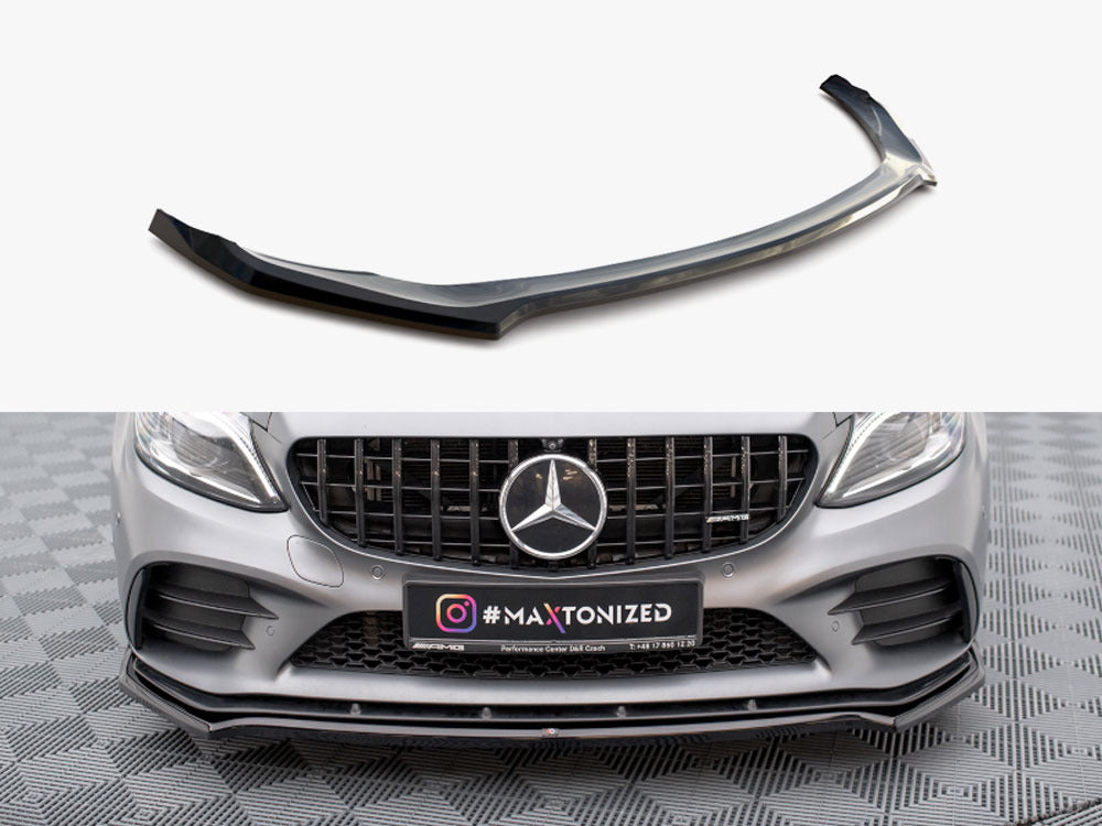Maxton Design Front Splitter V.1 Mercedes-AMG C43 Coupe / Sedan C205 / W205 Facelift