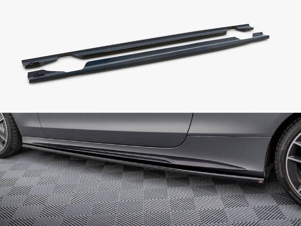 Maxton Design Side Skirt Diffusers Mercedes-AMG C43 Coupe / Cabrio C205 Facelift / A205 Facelift