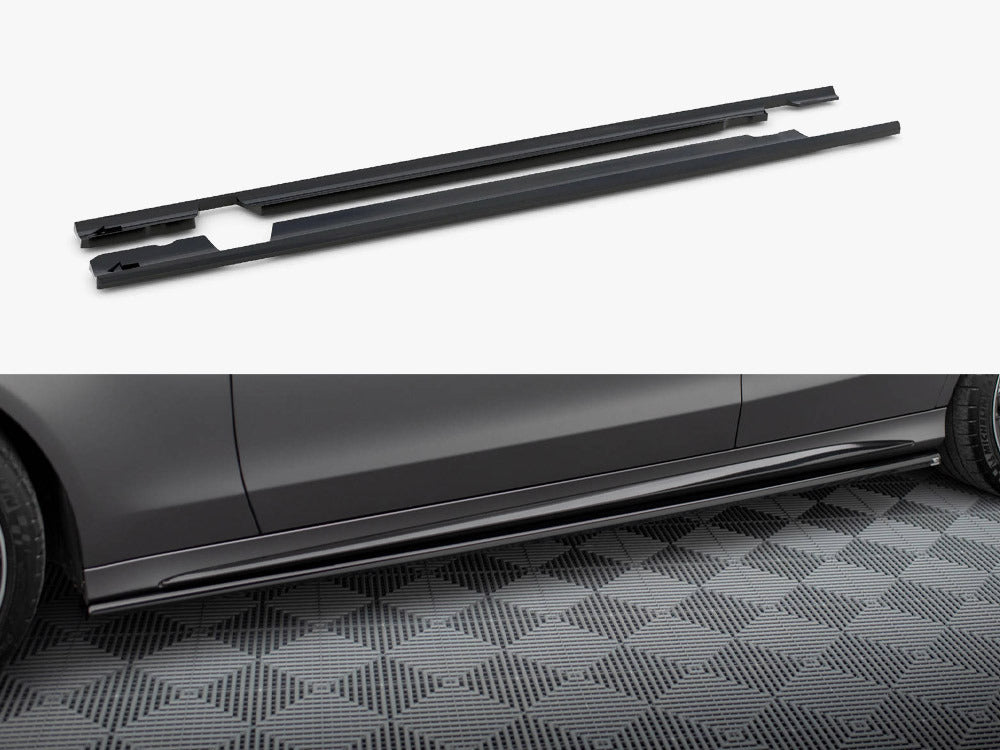 Maxton Design Side Skirts Diffusers Mercedes-AMG C63 Sedan / Estate W205 Facelift