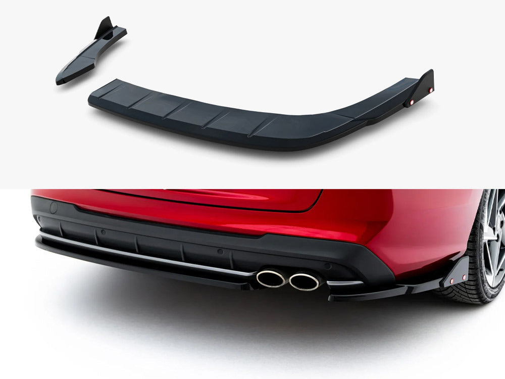 Maxton Design Rear Side Splitters V.2 + Flaps Hyundai I30 N-Line Wagon Mk3 Facelift