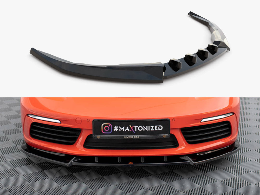 Maxton Design Front Splitter V.1 Porsche 718 Cayman 982c