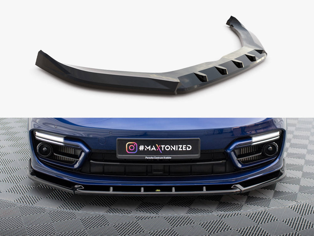 Maxton Design Front Splitter V.2 Porsche Panamera E-Hybrid 971 Facelift