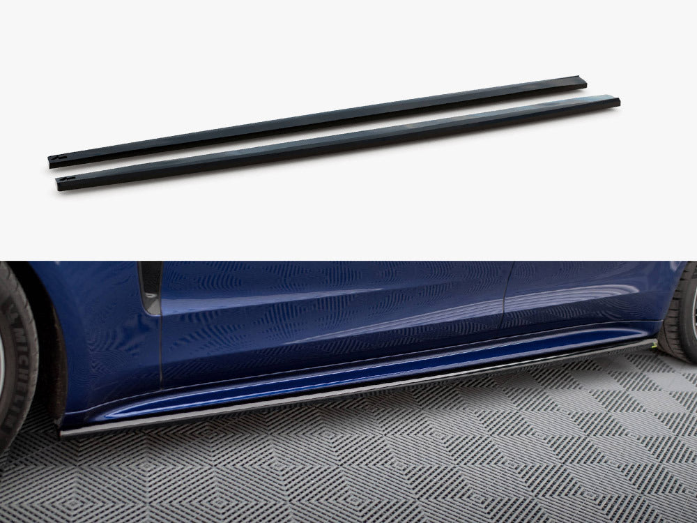 Maxton Design Side Skirts Diffusers Porsche Panamera E-Hybrid 971 Facelift