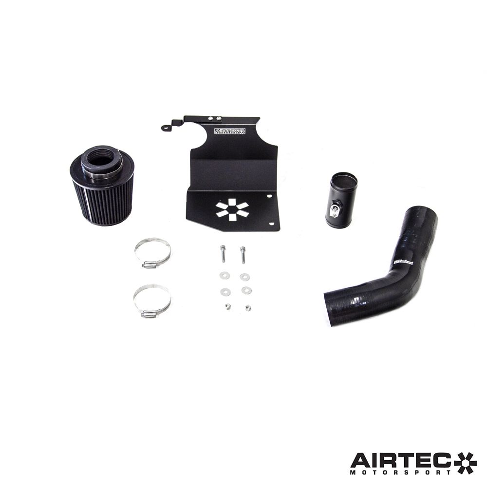 AIRTEC Motorsport induction kit for Fiesta Mk8 1.0 and ST-Line, rear turbo intake system with air filter and piping.