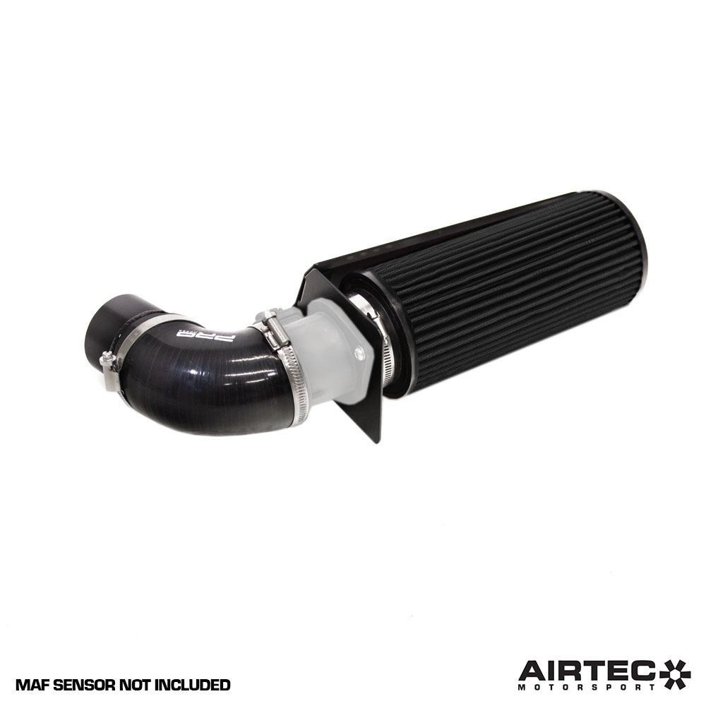 AIRTEC Motorsport induction kit for Peugeot 208 GTI THP200, black intake filter and tubing, designed for improved airflow.