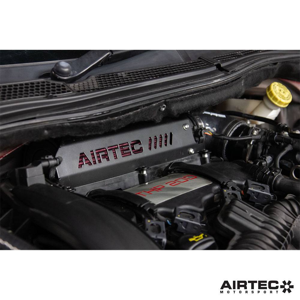 AIRTEC Motorsport induction kit for Peugeot 208 GTI THP200, showing the high-performance air intake components and piping.