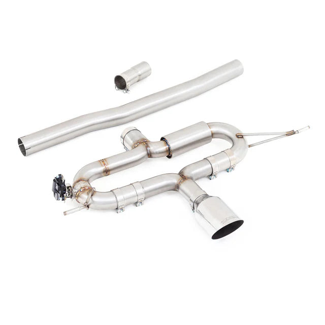 Mini (Mk4) JCW (F66/F67) Valved Secondary Cat Back Performance Exhaust - Wayside Performance 