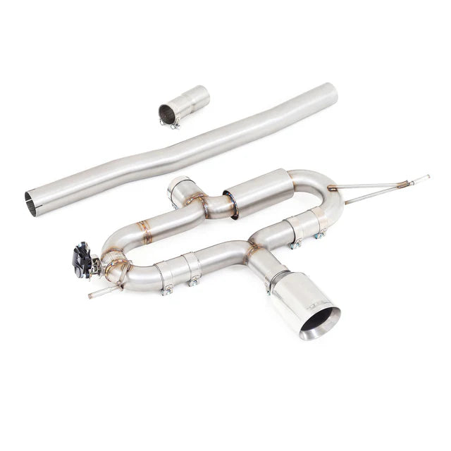Mini (Mk4) JCW (F66/F67) Valved Secondary Cat Back Performance Exhaust - Wayside Performance 