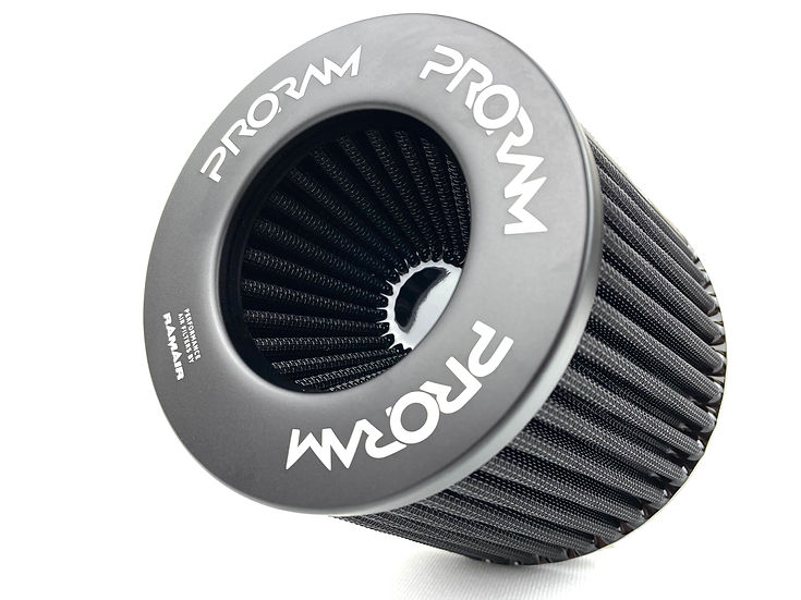 Sprogley Motorsport 80mm Venturi MAF housing with Oversize Ramair PRORAM air filter for vehicle intake system, body and styling upgrade