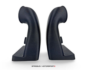 Sprogley Motorsport brake cooling kit for MQB and MQB EVO vehicles, showing the lower control arm with cooling components.