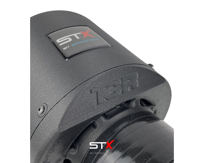 SprogTech STX EA8 enclosed motorsport intake kit for EA888 Gen 3 & 4 engines, showcasing the sleek intake components.