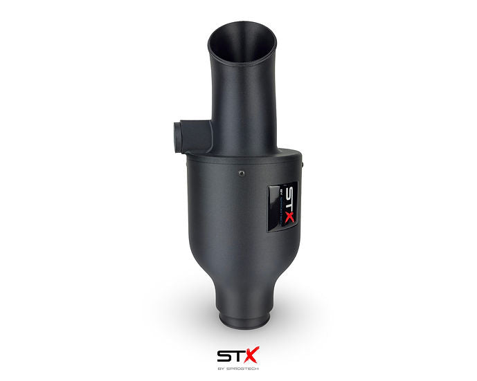 SprogTech ST-X AVY Cup enclosed intake kit for VW Lupo 1.6 GTI, showing the black molded intake enclosure and mounting components.