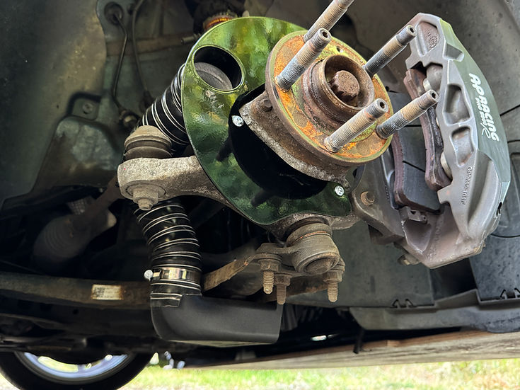 Sprogley Motorsport Brake Cooling Kit for MQB and MQB EVO vehicles, featuring lower control arm cooling components.