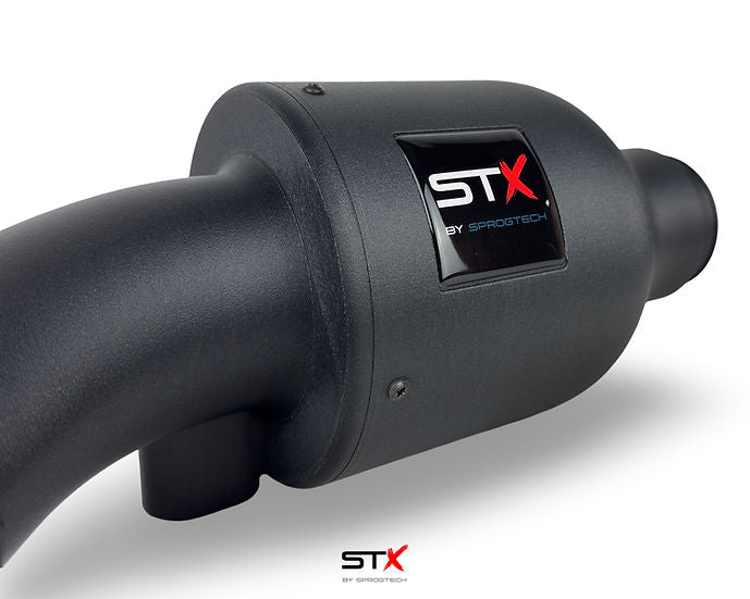 SprogTech ST-X AVY Cup enclosed intake kit for VW Lupo 1.6 GTI, showing the black intake components and branding.