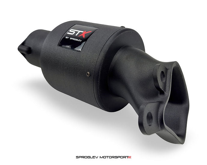 SprogTech STX BAM enclosed intake kit for VAG 1.8T engines, featuring sleek body and styling components by Sprogley Motorsport.