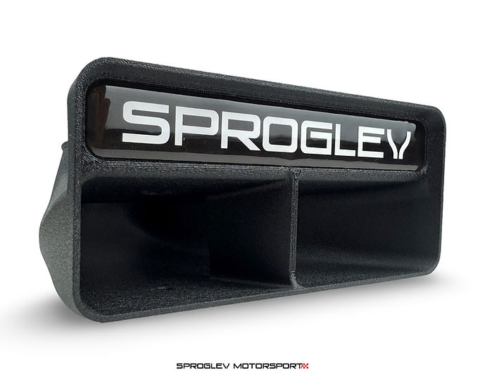 Sprogley Motorsport Brake Cooling Kit for MQB and MQB EVO, featuring cooling ducts and brackets for lower control arm installation.