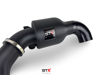 SprogTech STX AVY V2 enclosed intake kit for VW Lupo 1.4 and GTI with visible air filter and intake components, body and styling upgrade.