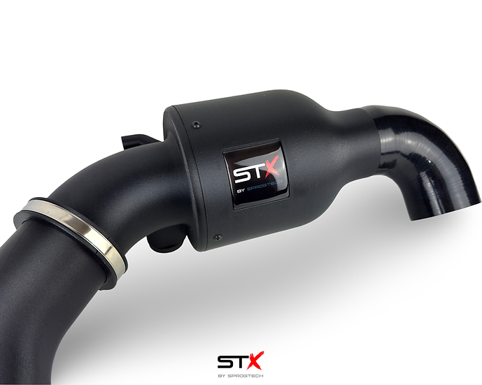 SprogTech STX AVY V2 enclosed intake kit for VW Lupo 1.4 and GTI with visible air filter and intake components, body and styling upgrade.
