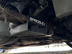 Sprogley Motorsport brake cooling kit for MQB and MQB EVO, featuring lower control arm cooling components for enhanced brake performance.