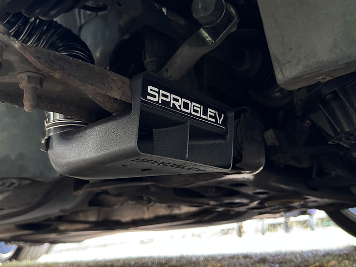 Sprogley Motorsport brake cooling kit for MQB and MQB EVO, featuring lower control arm cooling components for enhanced brake performance.