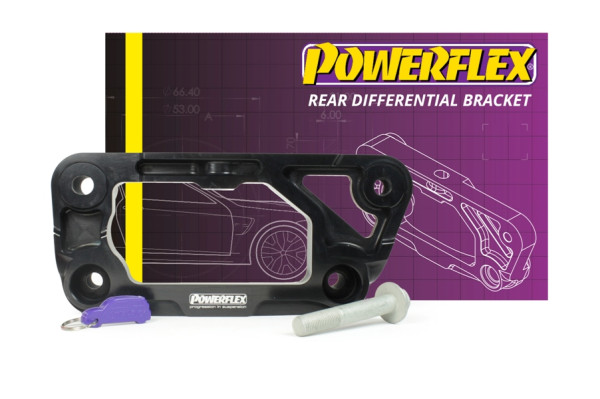 Powerflex BMW F8x M2 M3 M4 Rear Diff Dual Mount Rear Bracket - Wayside Performance 
