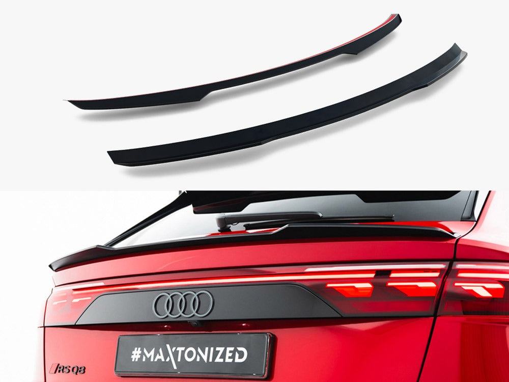 Maxton Design Lower Spoiler CAP V.2 compatible with Audi RS Q8 Mk1 Facelift