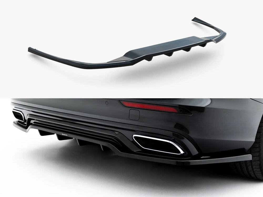 Maxton Design Central Rear Splitter (Vertical Bars) Volvo S60 / V60 R-Design Mk3