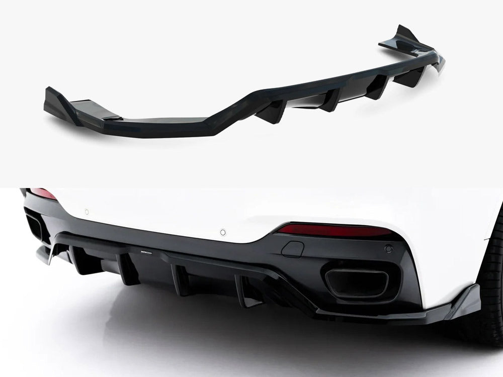 Maxton Design Rear Splitter (Vertical Bars) BMW X6 M-Pack F16