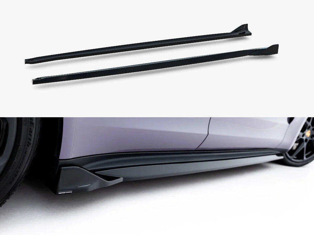 Maxton Design Side Skirt Diffusers Porsche Panamera 4 / 4S E-Hybrid / 4 E-Hybrid 972