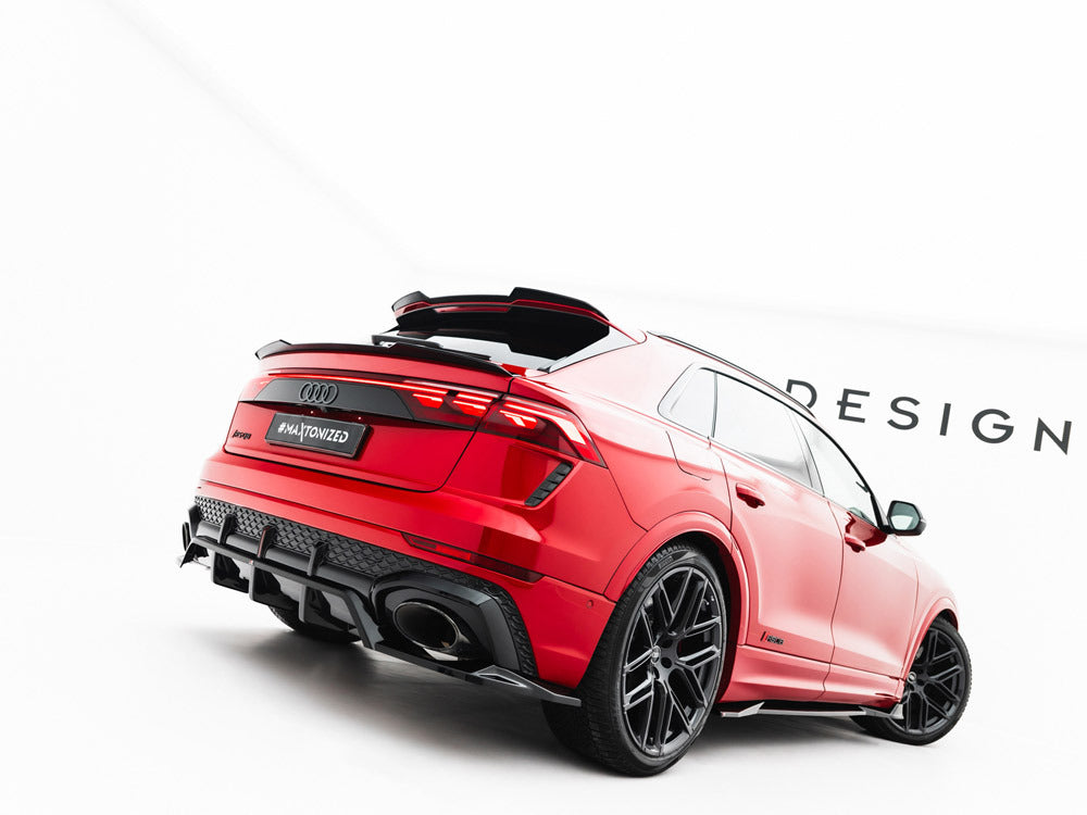 Maxton Design Lower Spoiler CAP V.2 compatible with Audi RS Q8 Mk1 Facelift