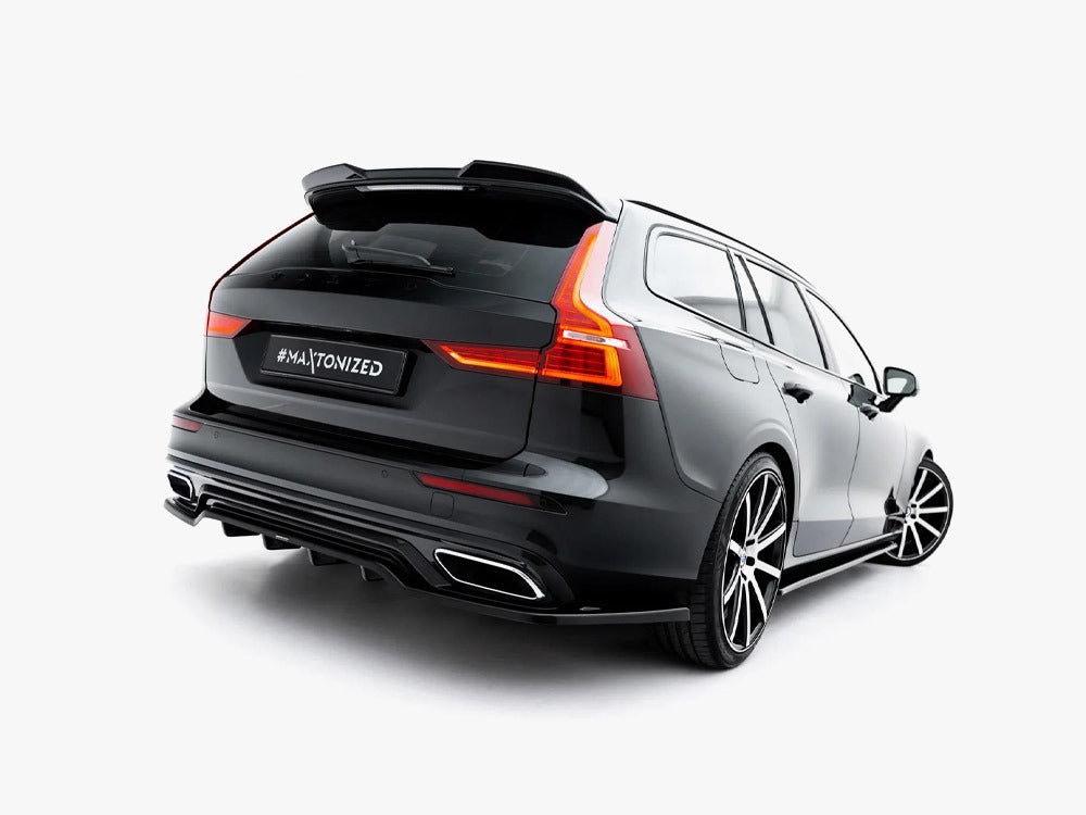 Maxton Design Central Rear Splitter (Vertical Bars) Volvo S60 / V60 R-Design Mk3