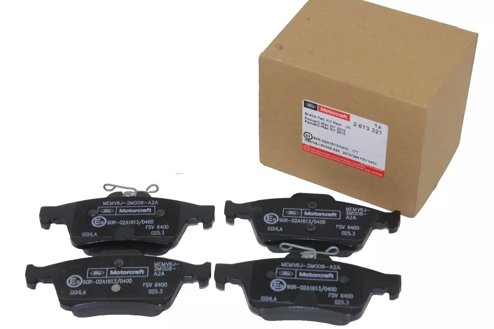 MK2 Focus ST ST225 Rear Brake Pads Genuine Ford - Wayside Performance 