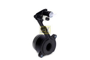 Genuine Ford MK7 Ford Fiesta ST ST180 clutch slave cylinder showing metal body and hydraulic connection for vehicle clutch system