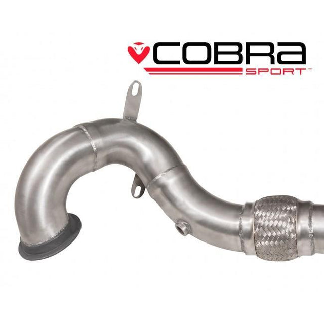 Cobra Sport Front Downpipe Performance Exhaust VW Golf R (Mk7.5) 2.0 TSI (5G) (18-20) - Wayside Performance 