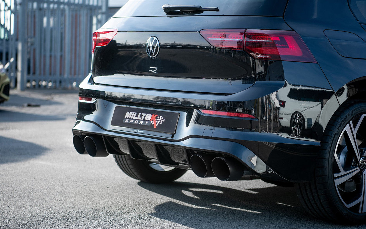 Milltek Particulate Filter-back Exhaust - Non-Resonated (Louder) - Golf 8 R - Wayside Performance 