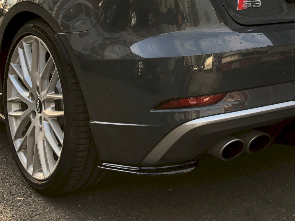 Maxton Design Rear Side Splitters Audi S3 8v Facelift Sportback (2017-2020) - Wayside Performance 