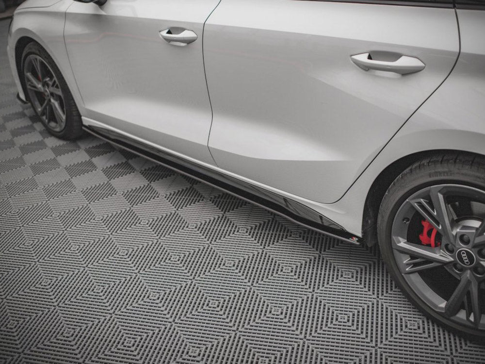 Maxton Design Street Pro Side Skirts Diffusers Audi S3 / A3 S-line 8y (2020-) - Wayside Performance 