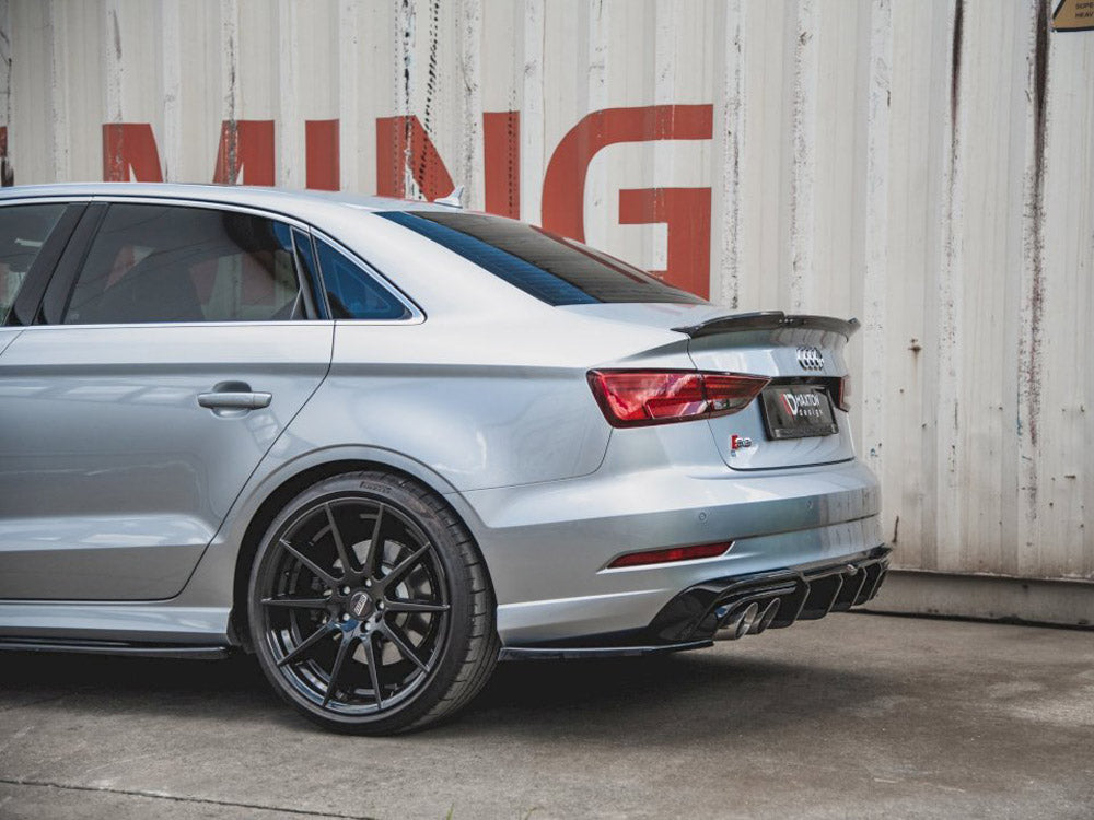 Maxton Design Rear Side Splitters V.2 Audi S3 Sedan 8v Facelift (2016-2020) - Wayside Performance 
