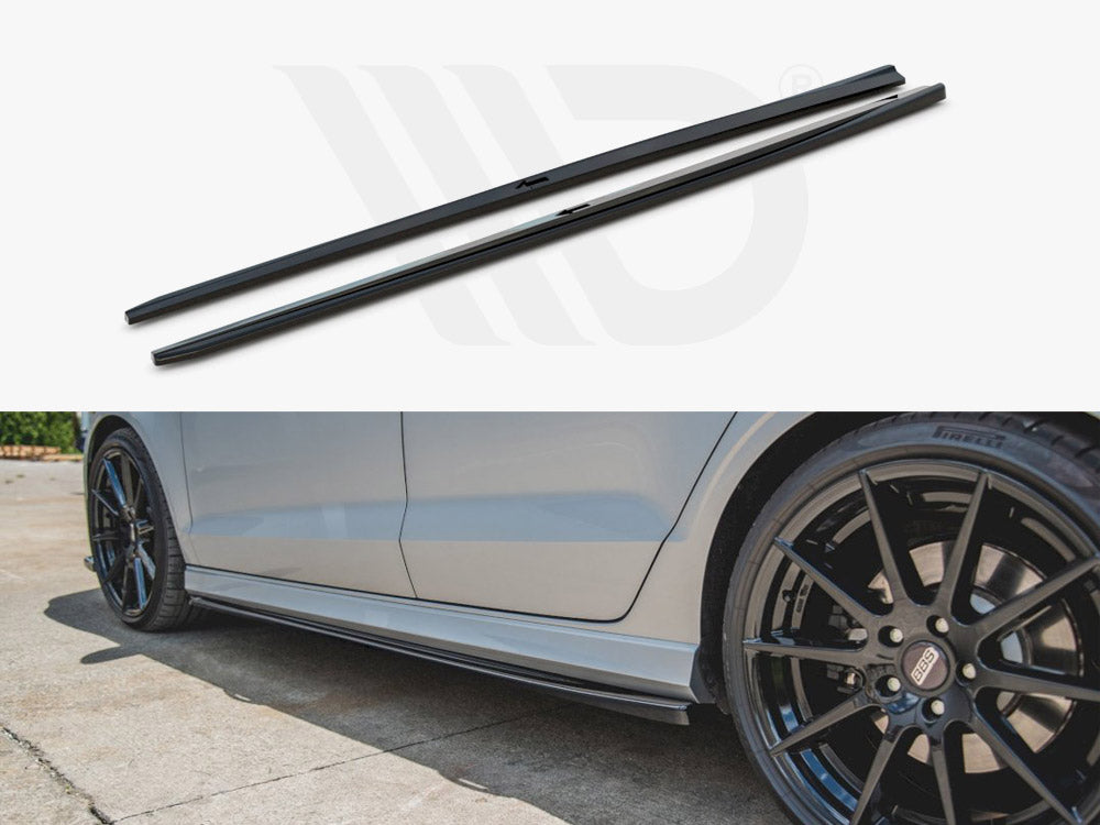 Maxton Design Side Skirts Diffusers V.2 Audi S3 Sedan 8v Facelift (2016-2020) - Wayside Performance 