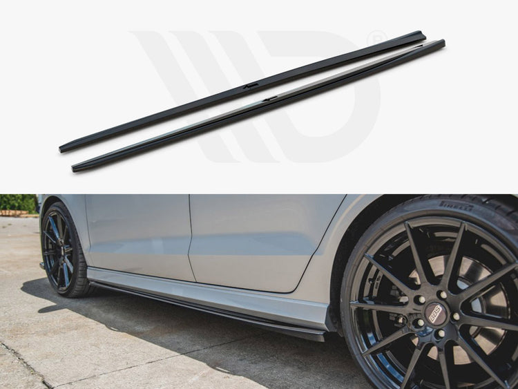 Maxton Design Side Skirts Diffusers V.2 Audi S3 Sedan 8v Facelift (2016-2020) - Wayside Performance 