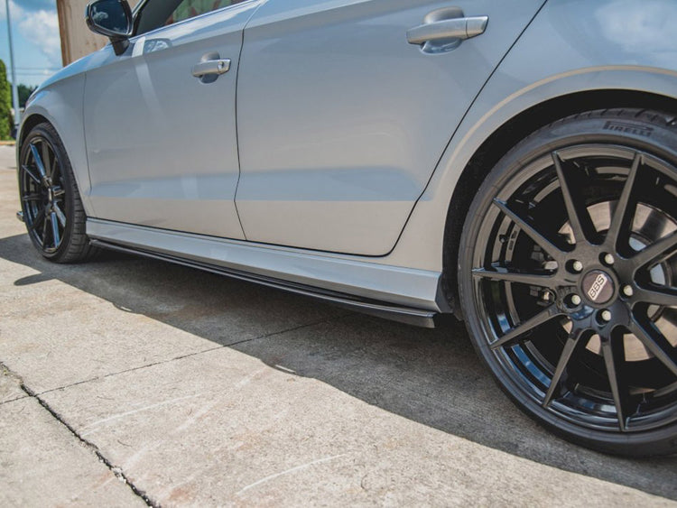 Maxton Design Side Skirts Diffusers V.2 Audi S3 Sedan 8v Facelift (2016-2020) - Wayside Performance 